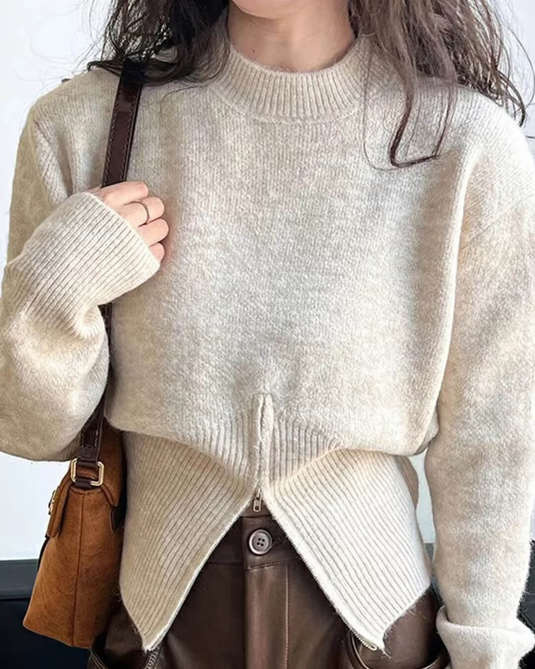 Adahlia pullover met smalle taille