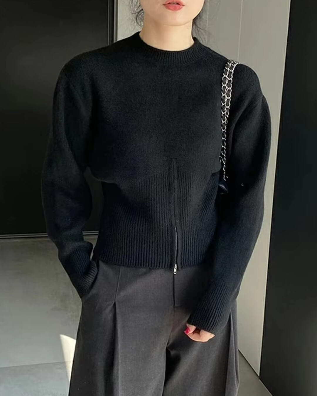 Adahlia pullover met smalle taille