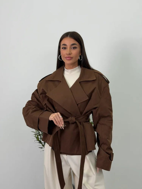 Adinda korte trenchcoat