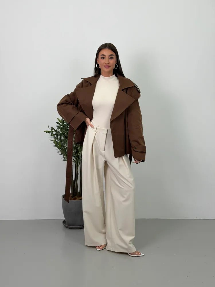 Adinda korte trenchcoat