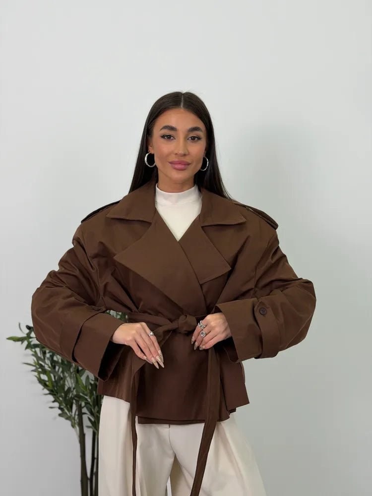 Adinda korte trenchcoat