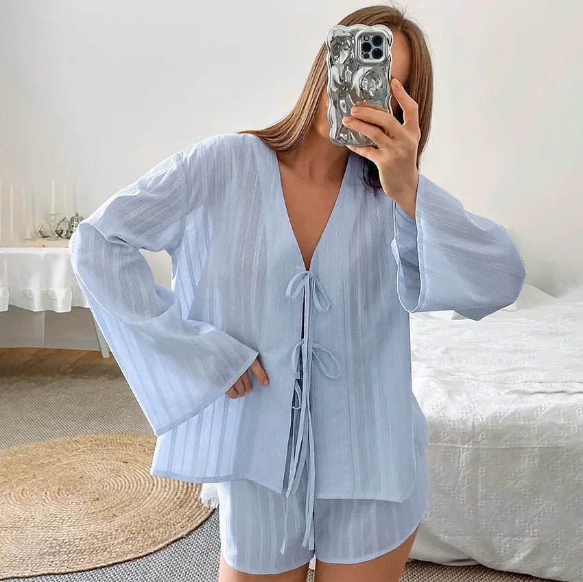 Adrita lichte katoenen set