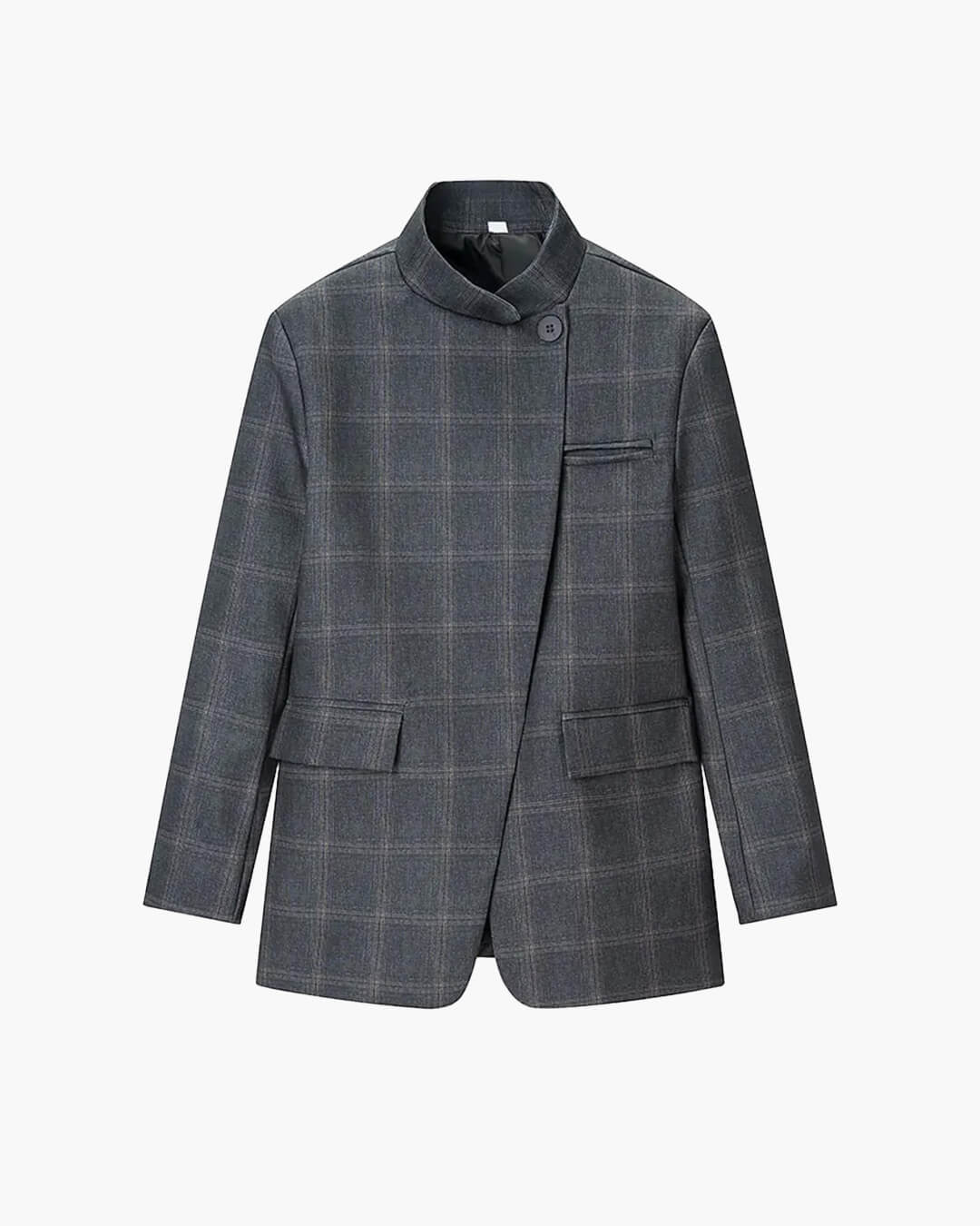 Geruite blazer met opstaande kraag Aerona