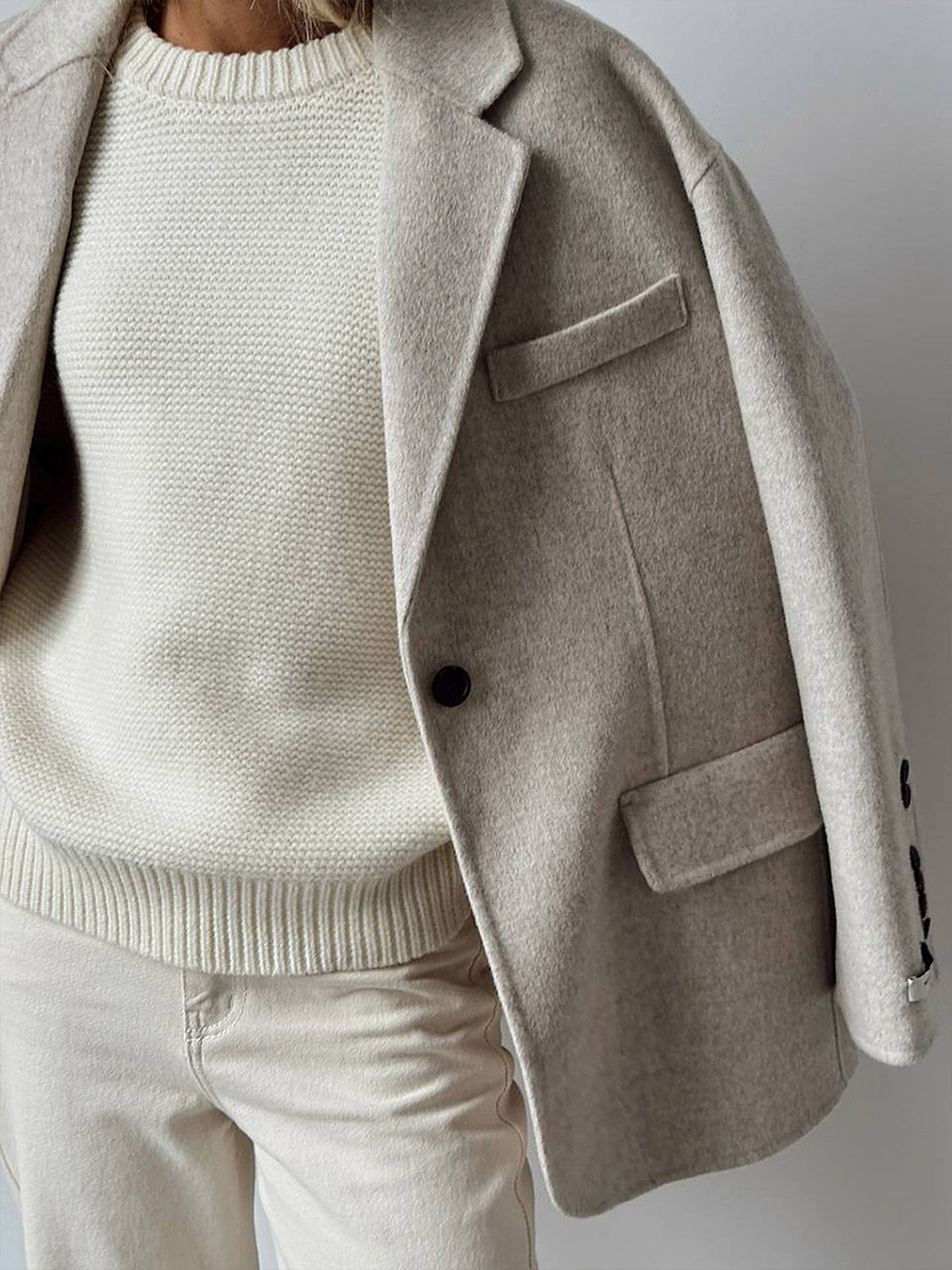 Aisionn Cotton Knit Sweater