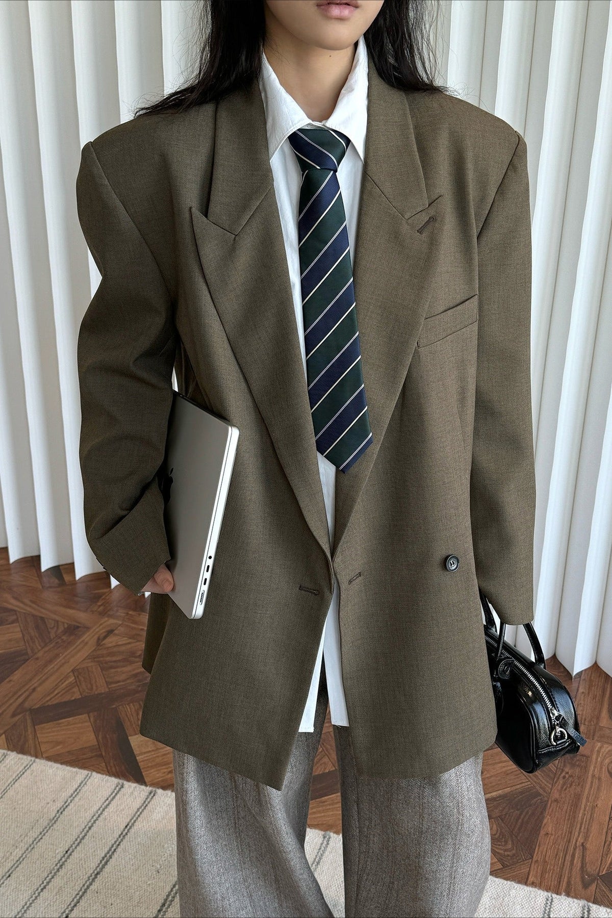 Akira blazer met gestructureerde schouders