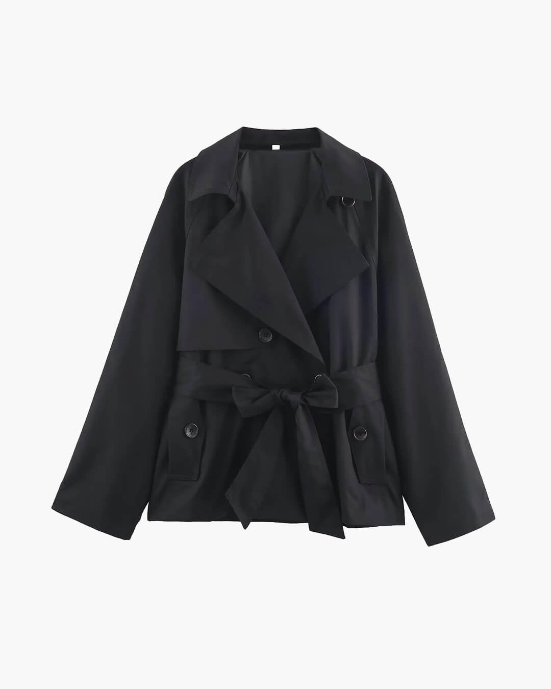 Alianna korte trenchcoat met riem