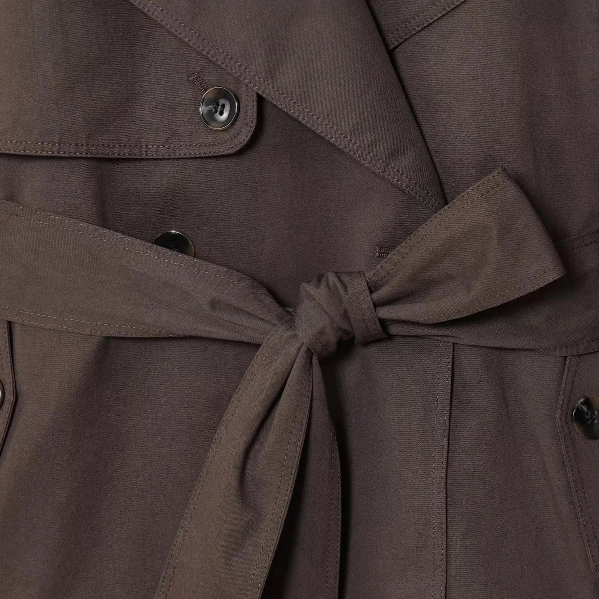 Alianna korte trenchcoat met riem