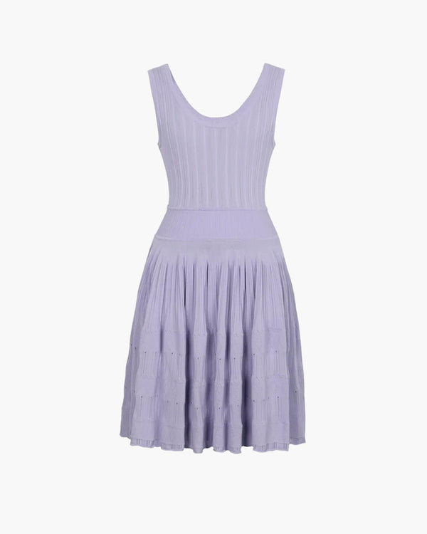 Alicia gebreide mini-jurk met spaghettibandjes