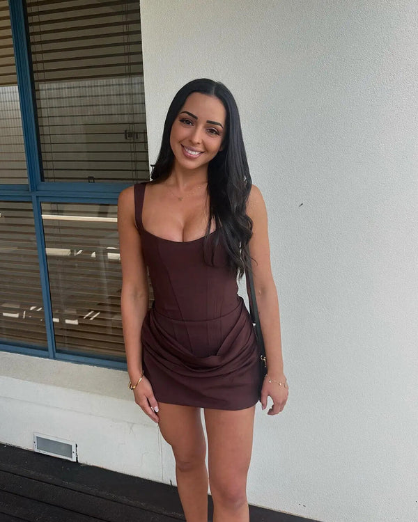 Amy mouwloze minijurk