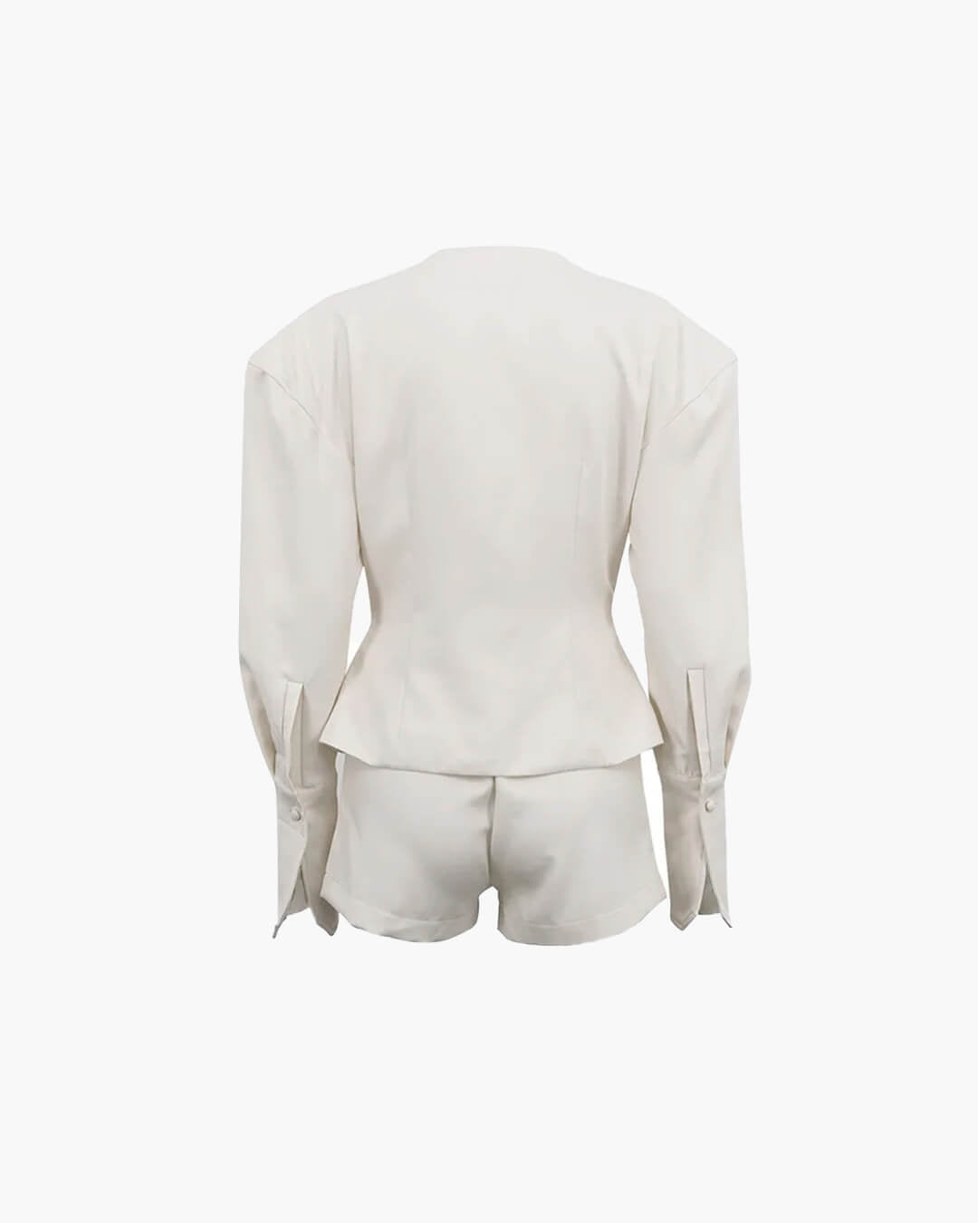 Angelica set met blazer en short, met ingesnoerde taille