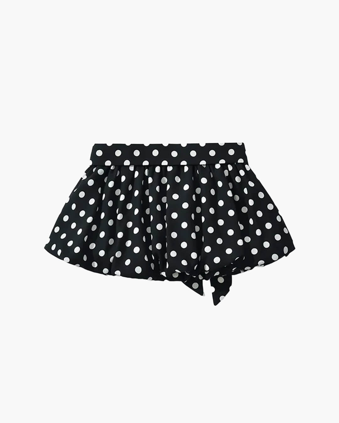 Astrid mini-rok met stippenprint en elastische taille