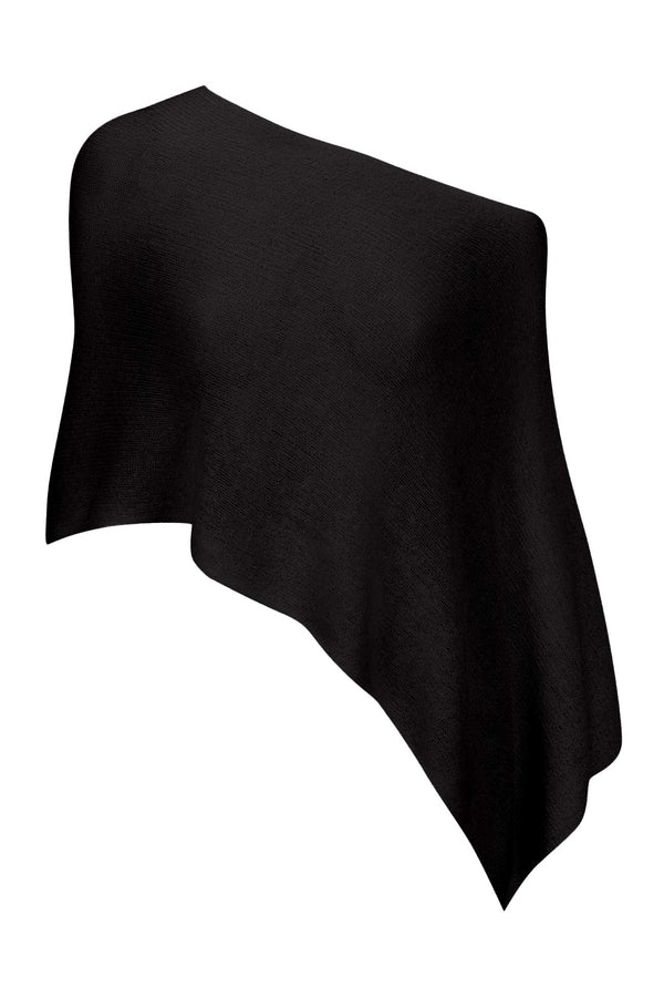 Asymmetrische doorschijnende ponchotop