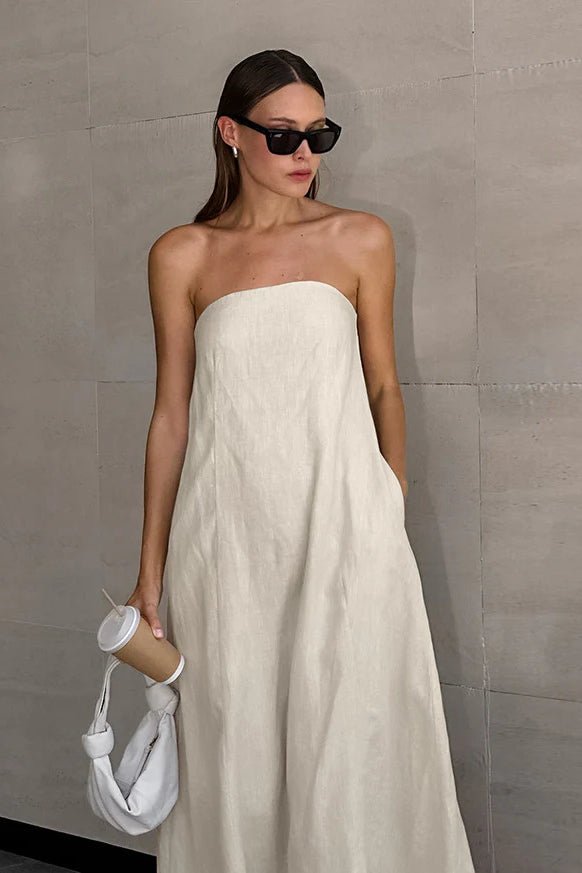 Bianca Strapless Backless Maxi Dress