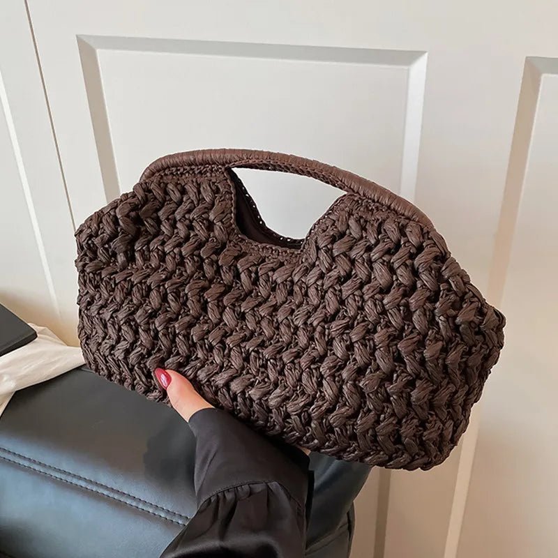 Bianca geweven rotan draagtas