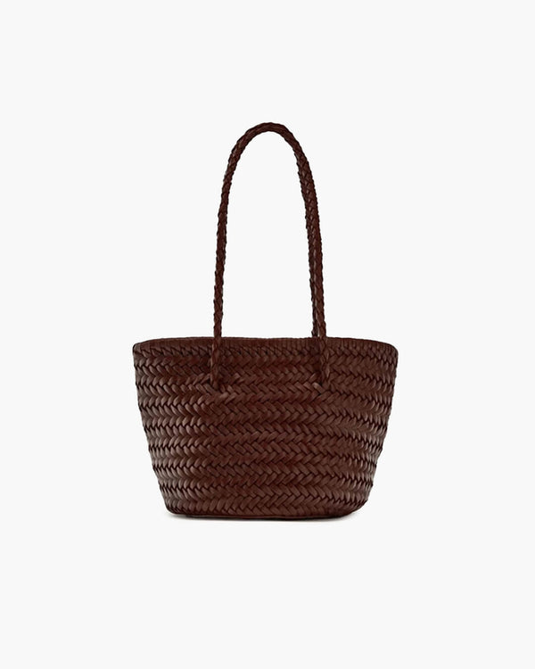 Blair gevlochten bucket-schoudertas