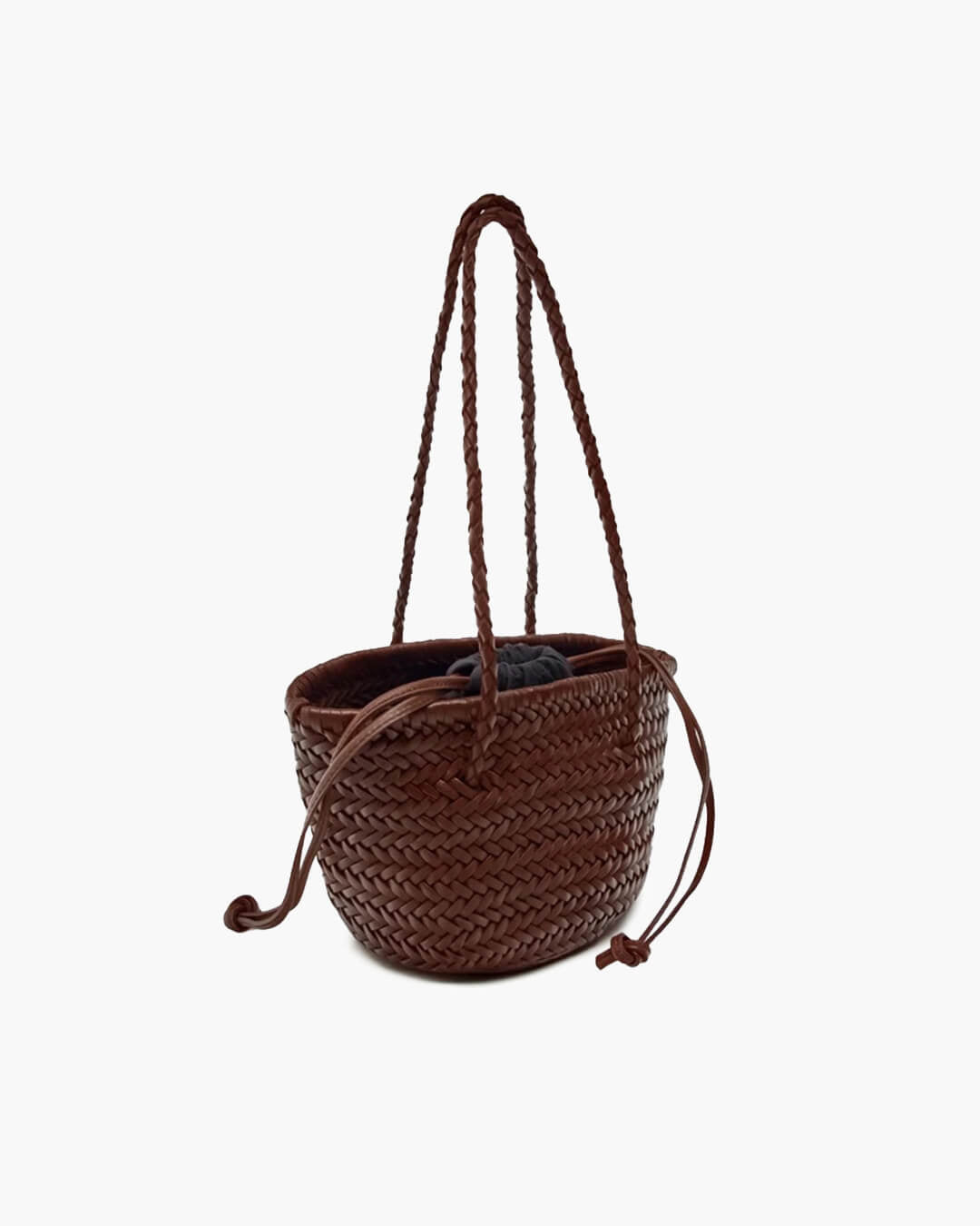 Blair gevlochten bucket-schoudertas
