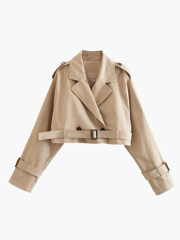 Blair korte trenchcoat