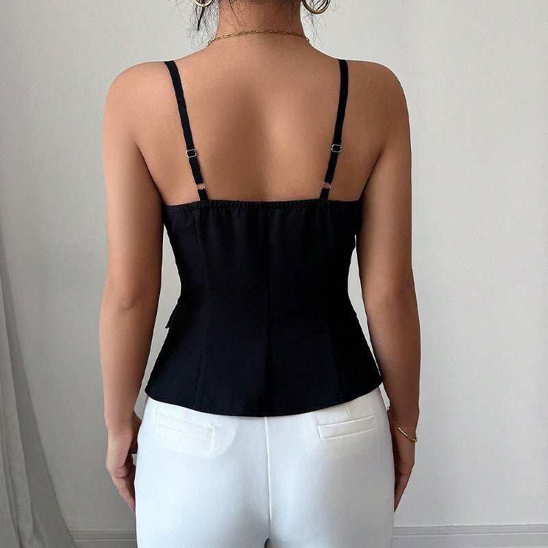 Bridget getailleerde mouwloze blouse