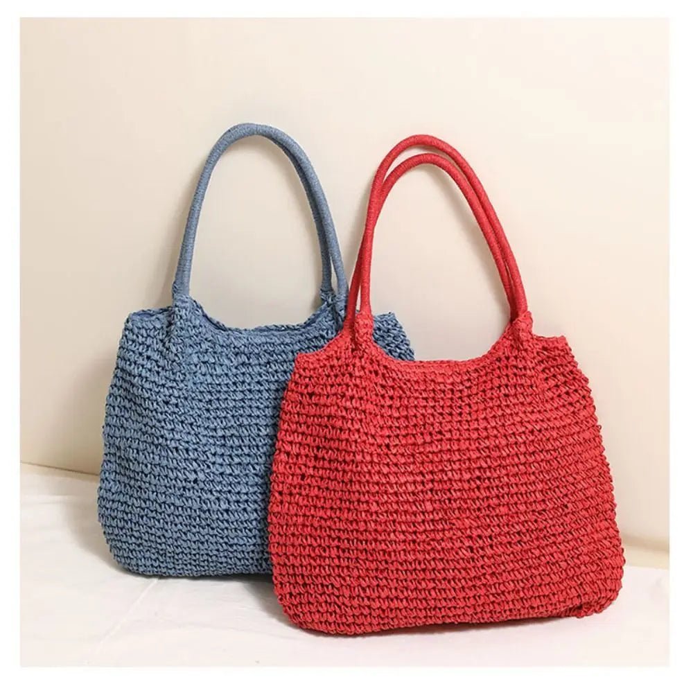 Brielle Woven Straw beach Tote Bag