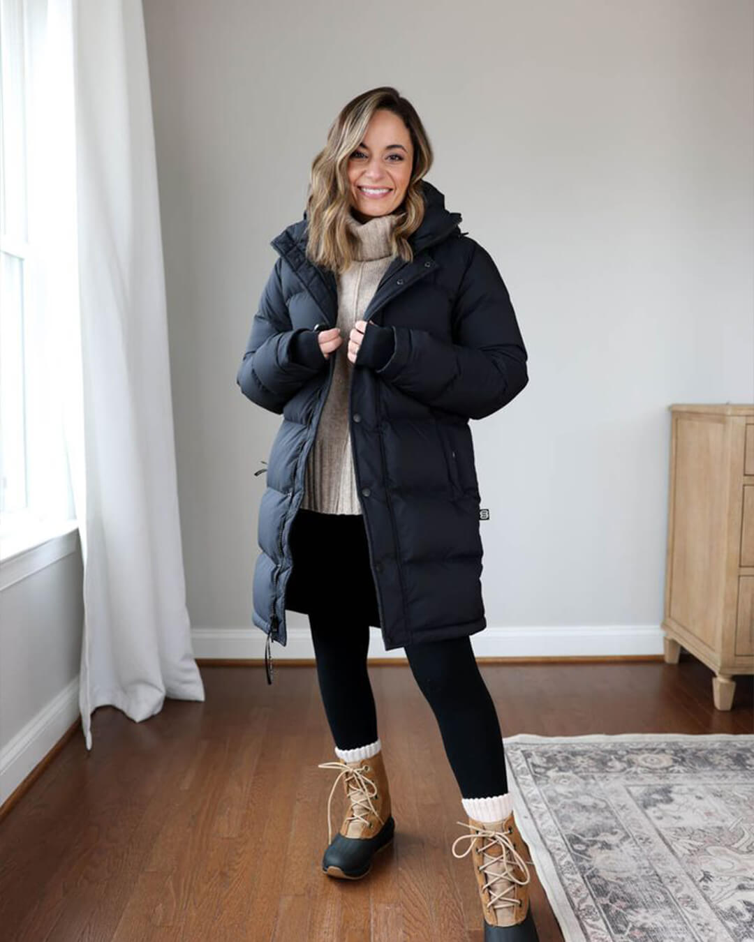 Carlyn parka met capuchon
