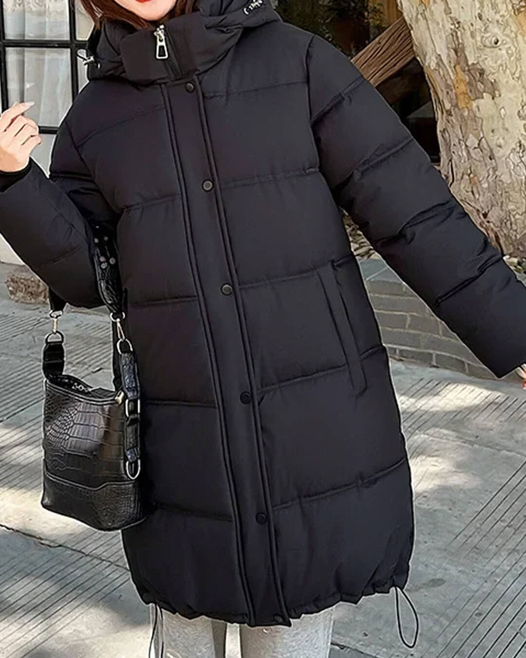Carlyn parka met capuchon