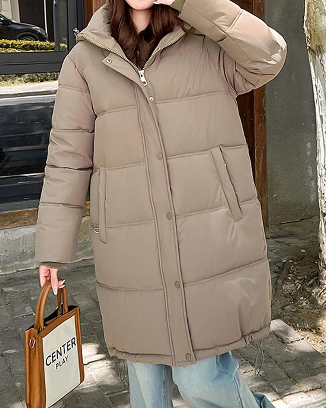 Carlyn parka met capuchon