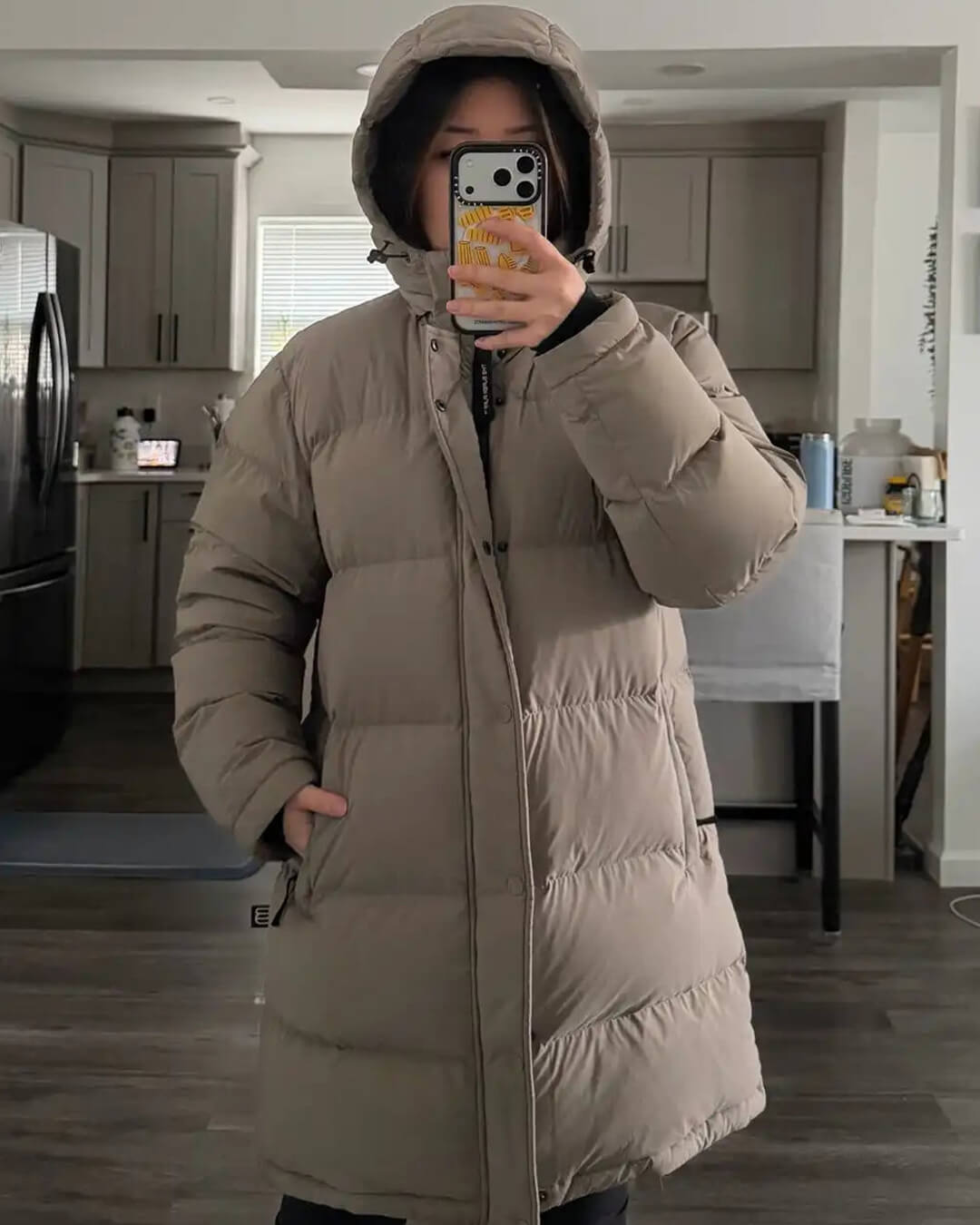 Carlyn parka met capuchon