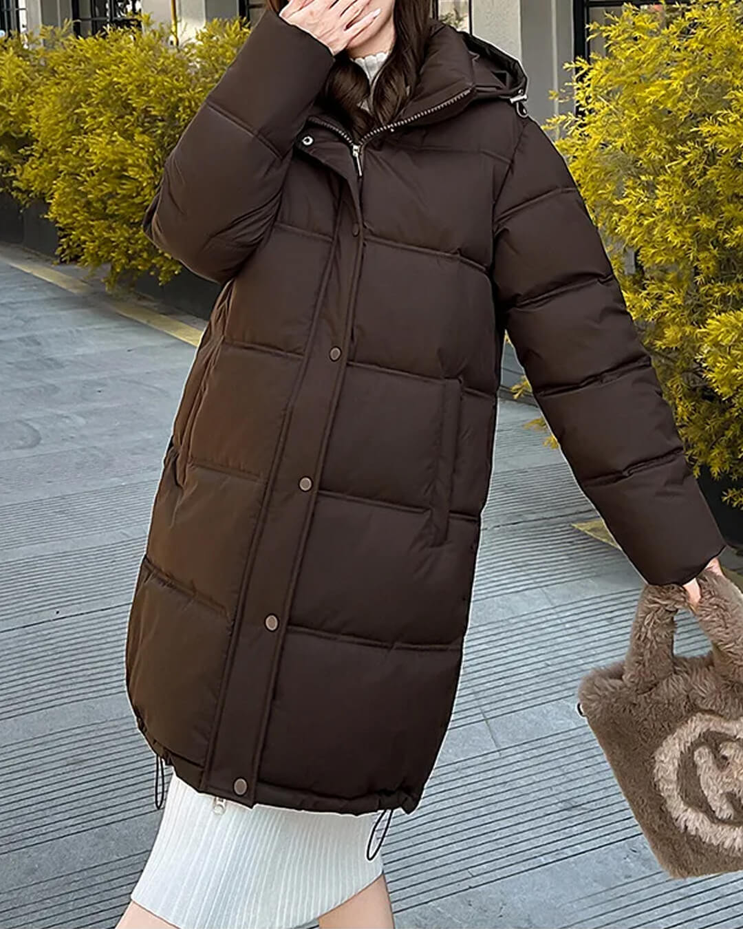 Carlyn parka met capuchon
