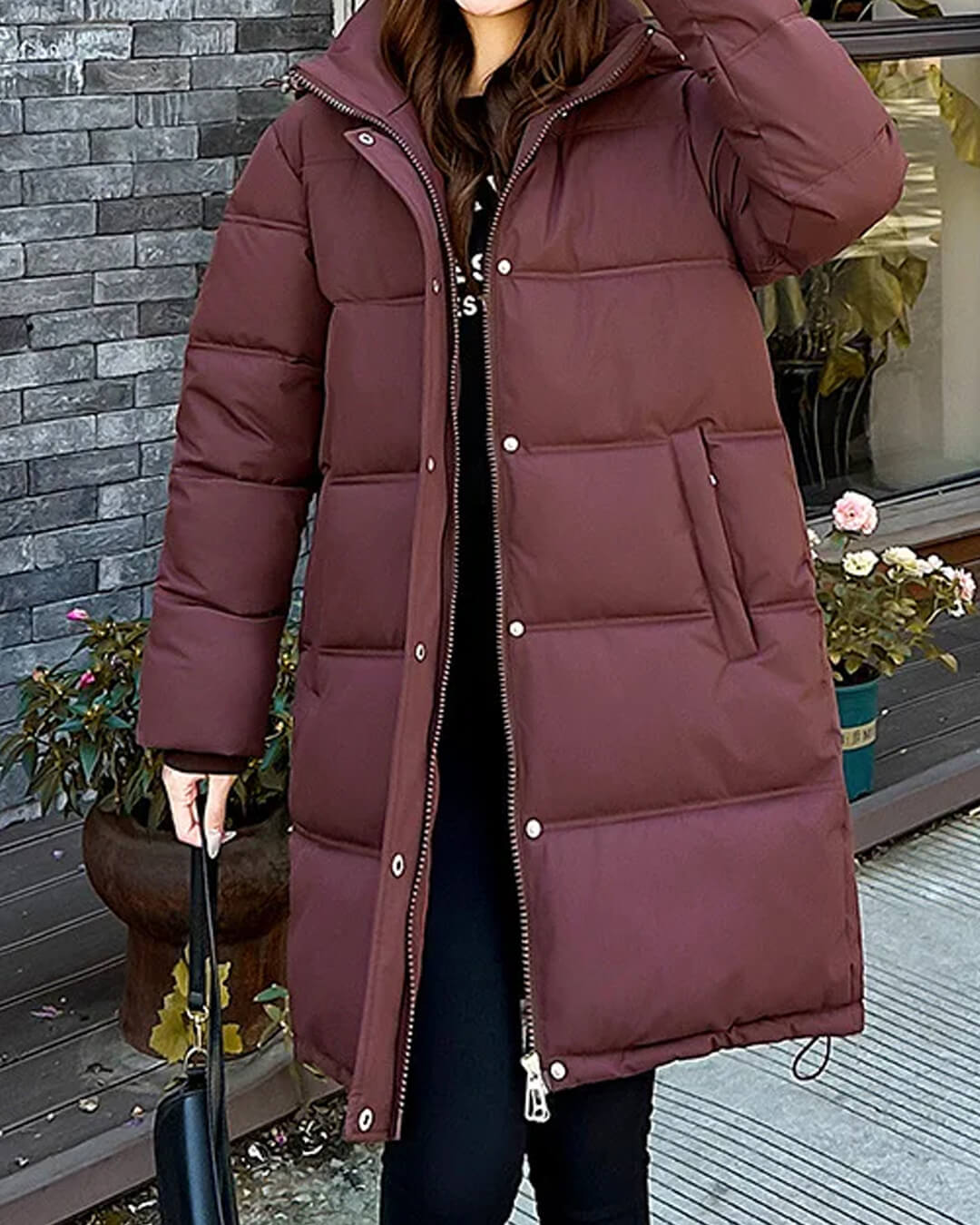 Carlyn parka met capuchon
