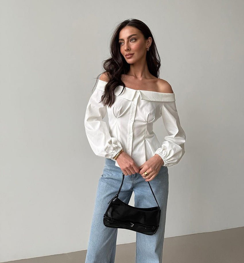 Catherine top met blote schouders