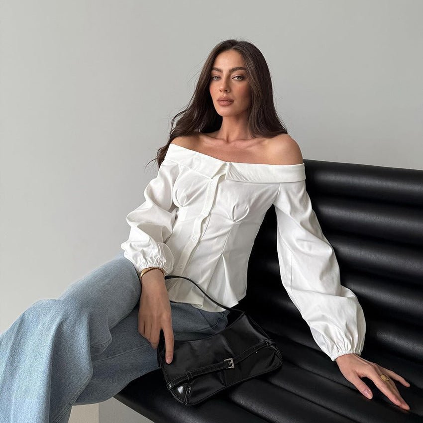 Catherine top met blote schouders