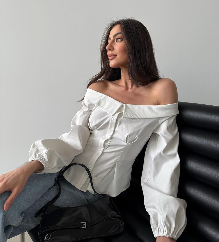 Catherine top met blote schouders