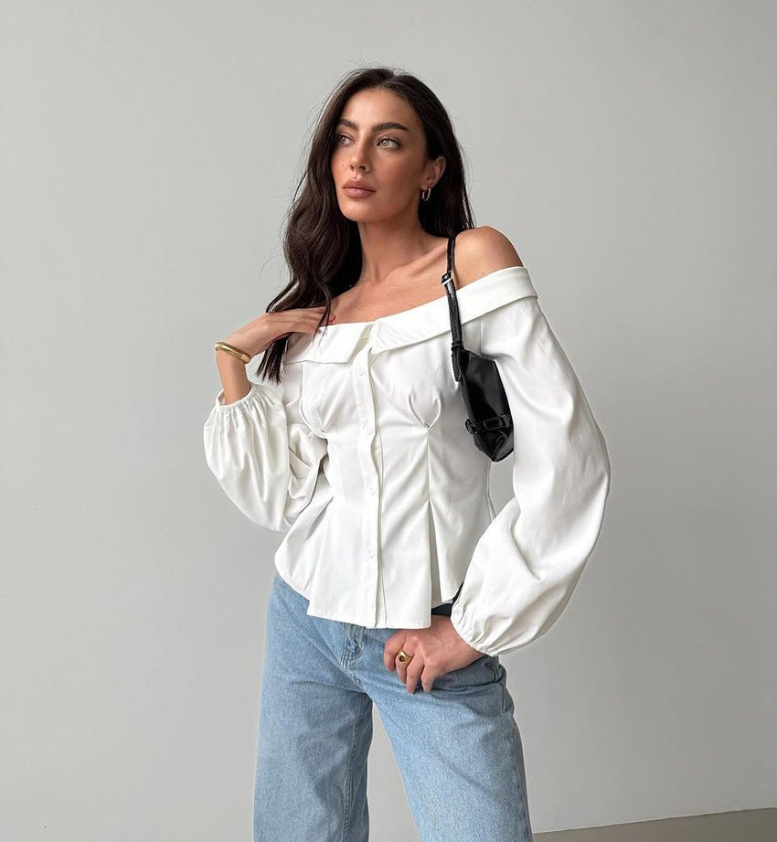 Catherine top met blote schouders