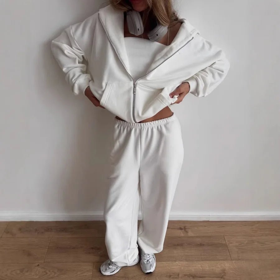 Cecilia oversized hoodie- en joggingbroekset uit 2 delen