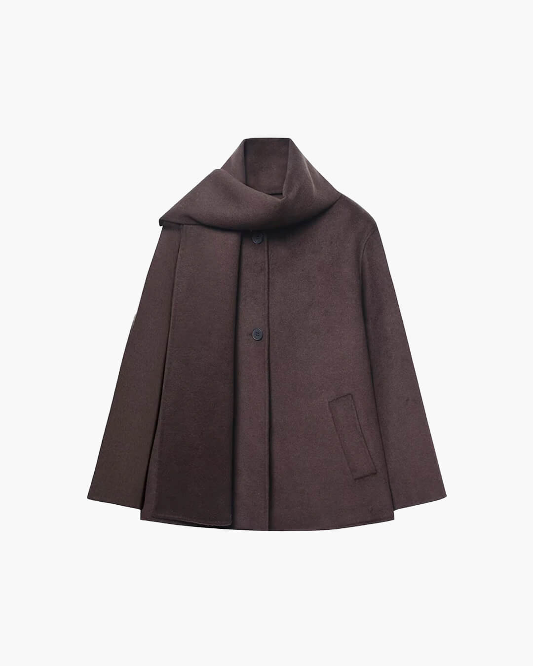 Cecille mantel met sjaal
