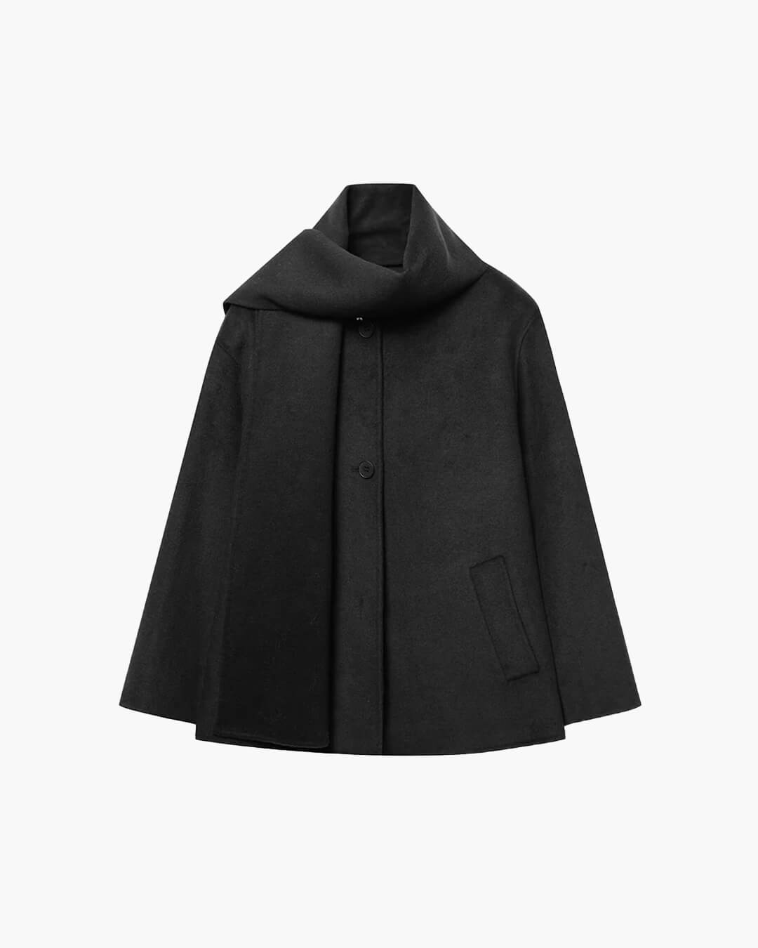 Cecille mantel met sjaal