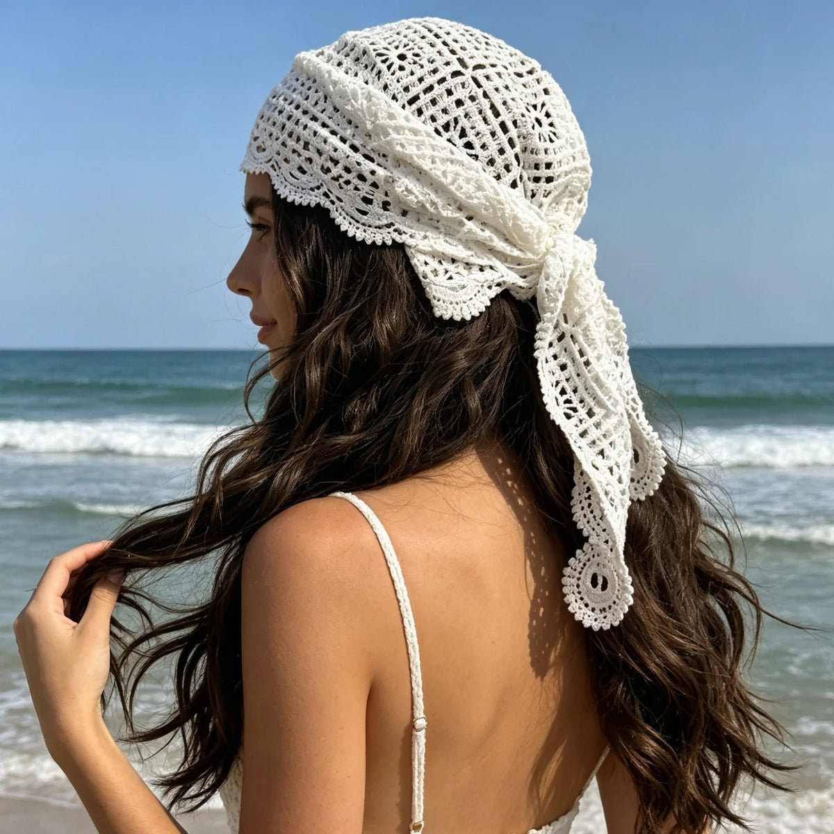 Celeste bohemian driehoekige hoofddoek