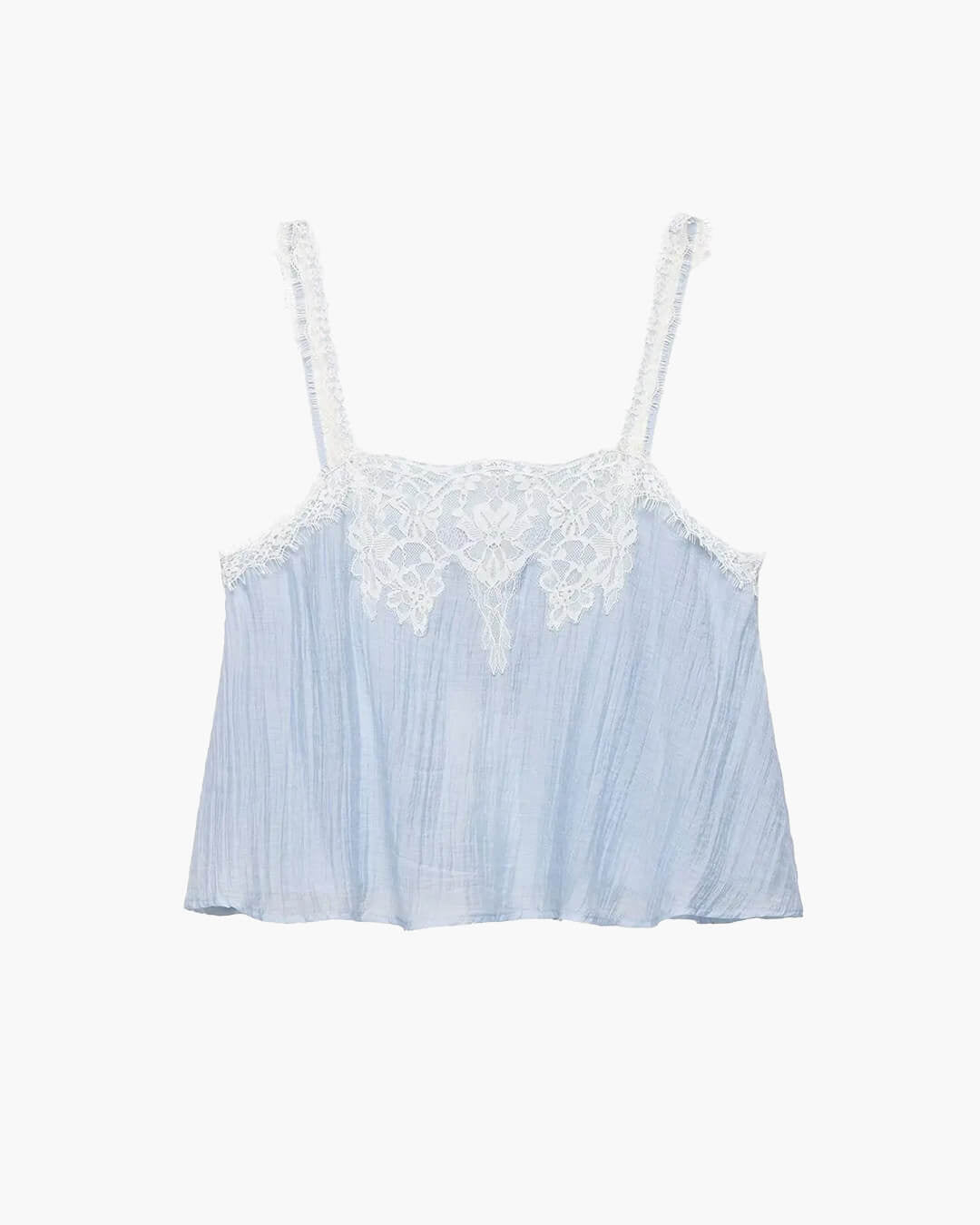 Celeste tweedelige midi-set met kantinzet