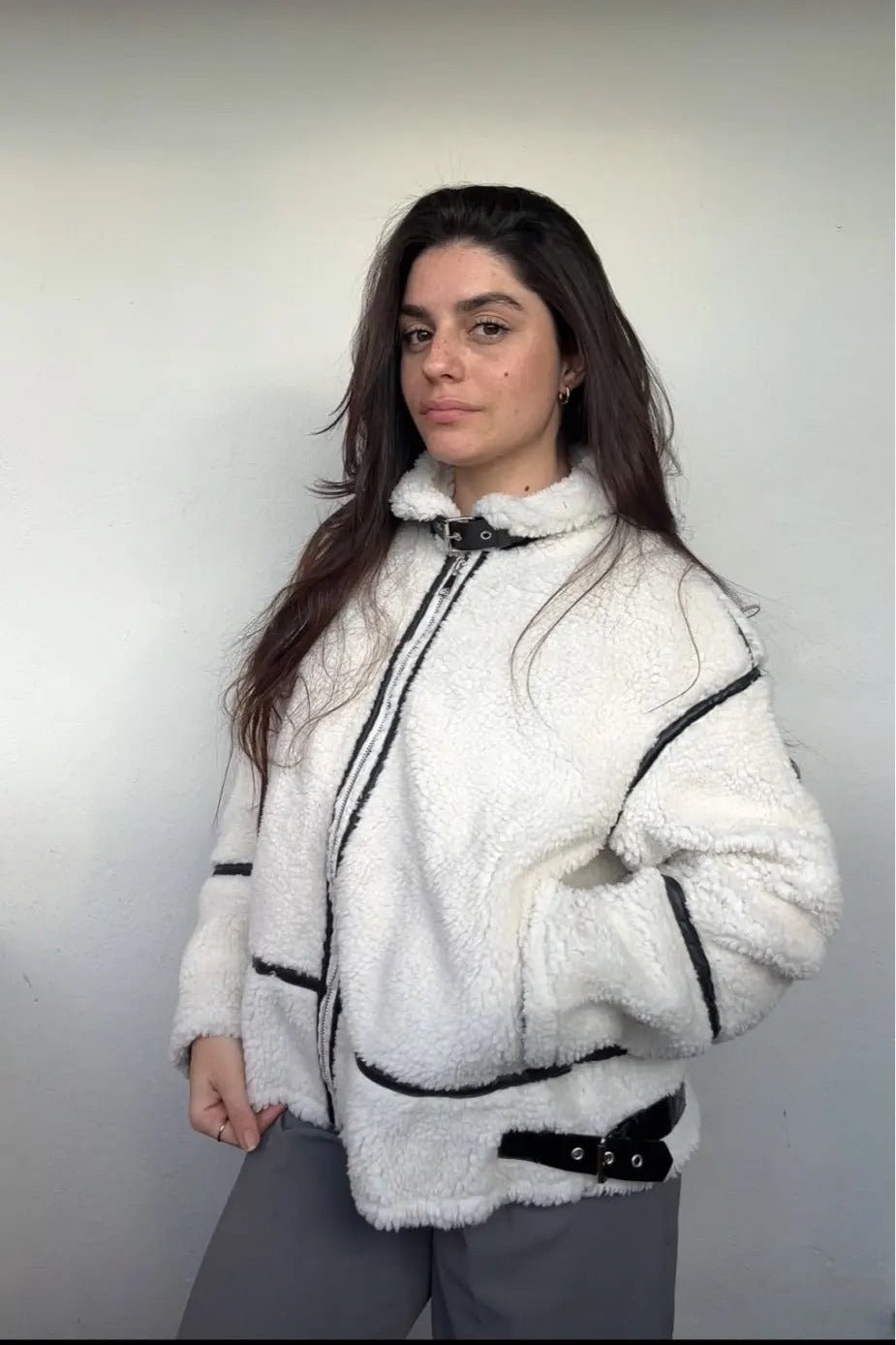 Chantal bomberjack van bouclé