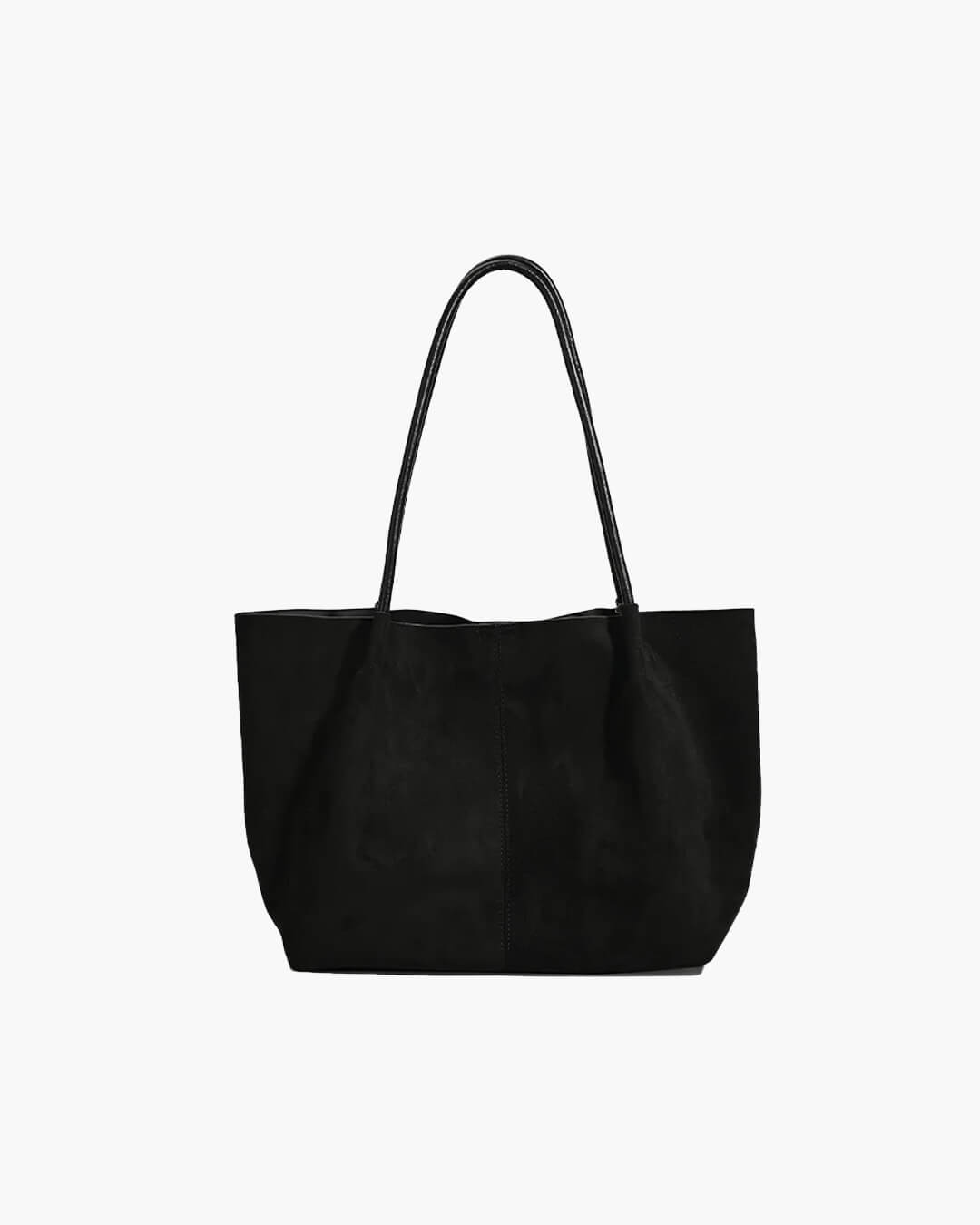 Suède shopper met etui van Cheska