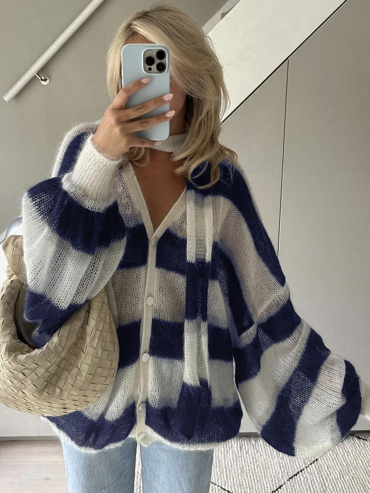 Christel losvallend gestreept vest