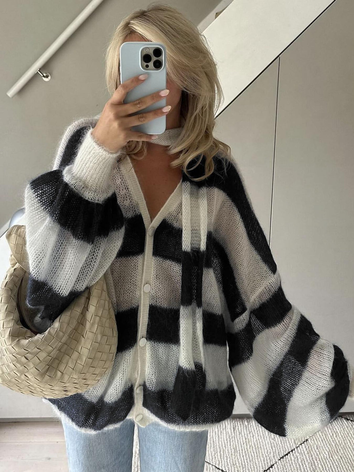 Christel losvallend gestreept vest