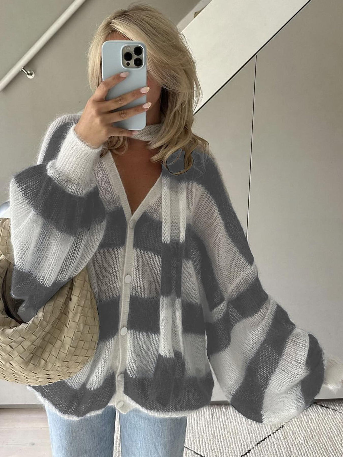 Christel losvallend gestreept vest