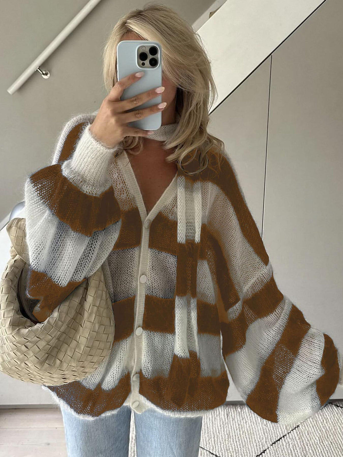 Christel losvallend gestreept vest