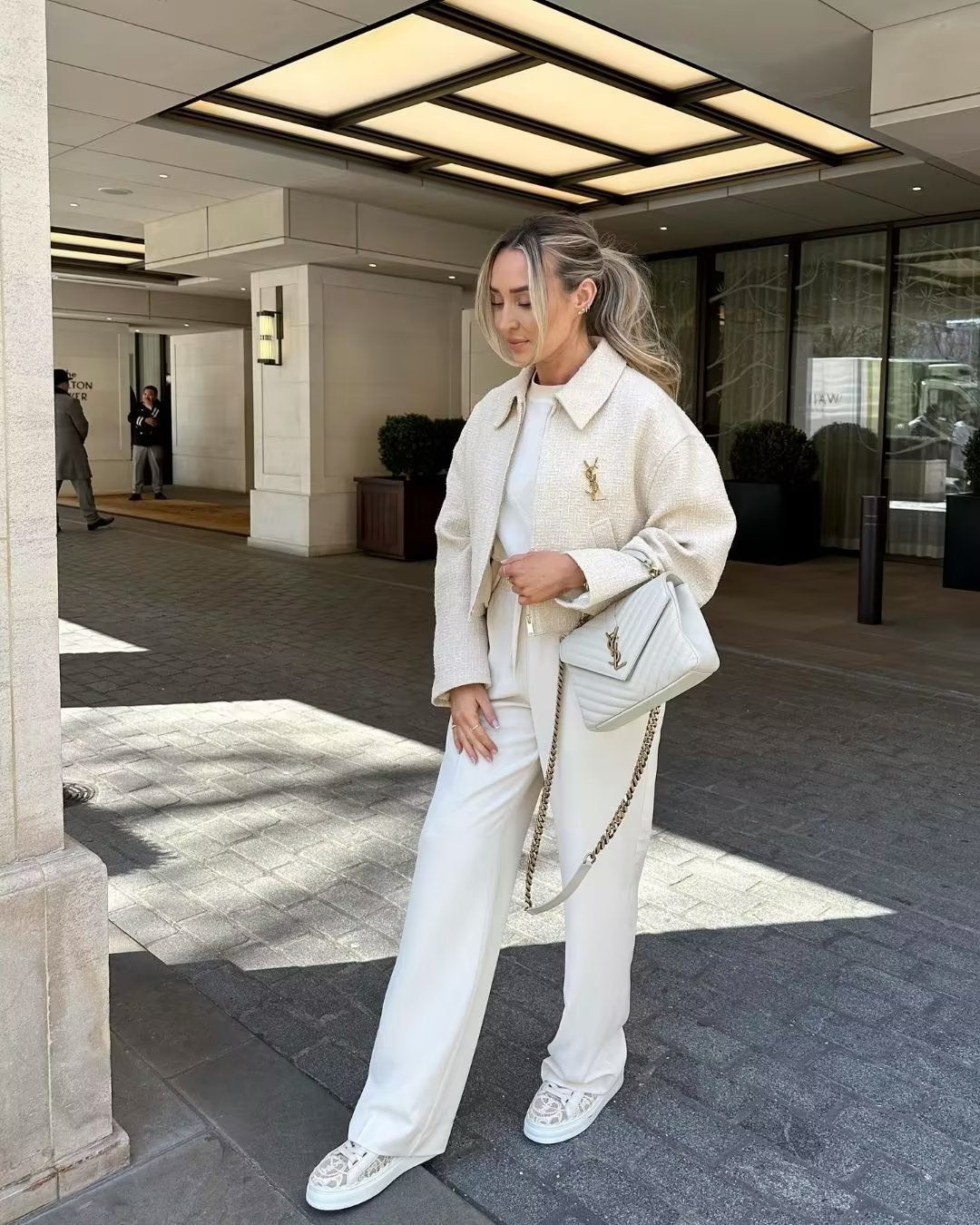 Ciara boucléjas met kraag