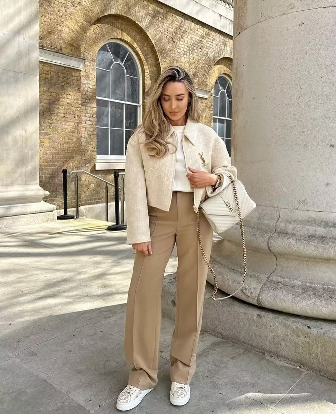 Ciara boucléjas met kraag