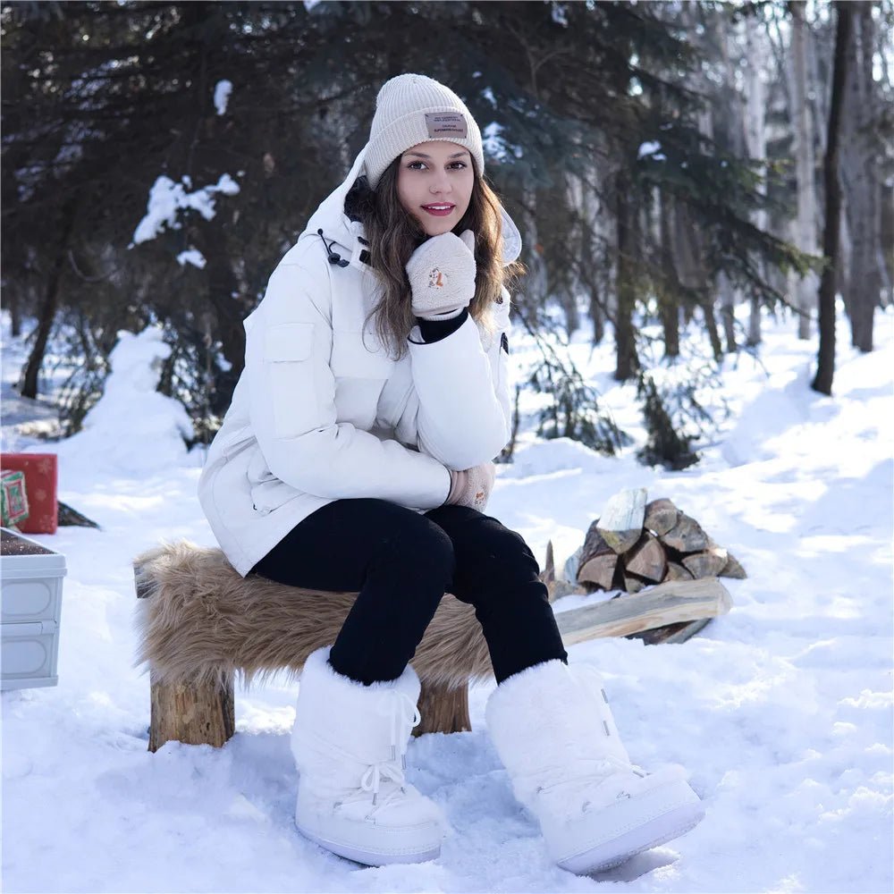 Cleo pluizige snowboots