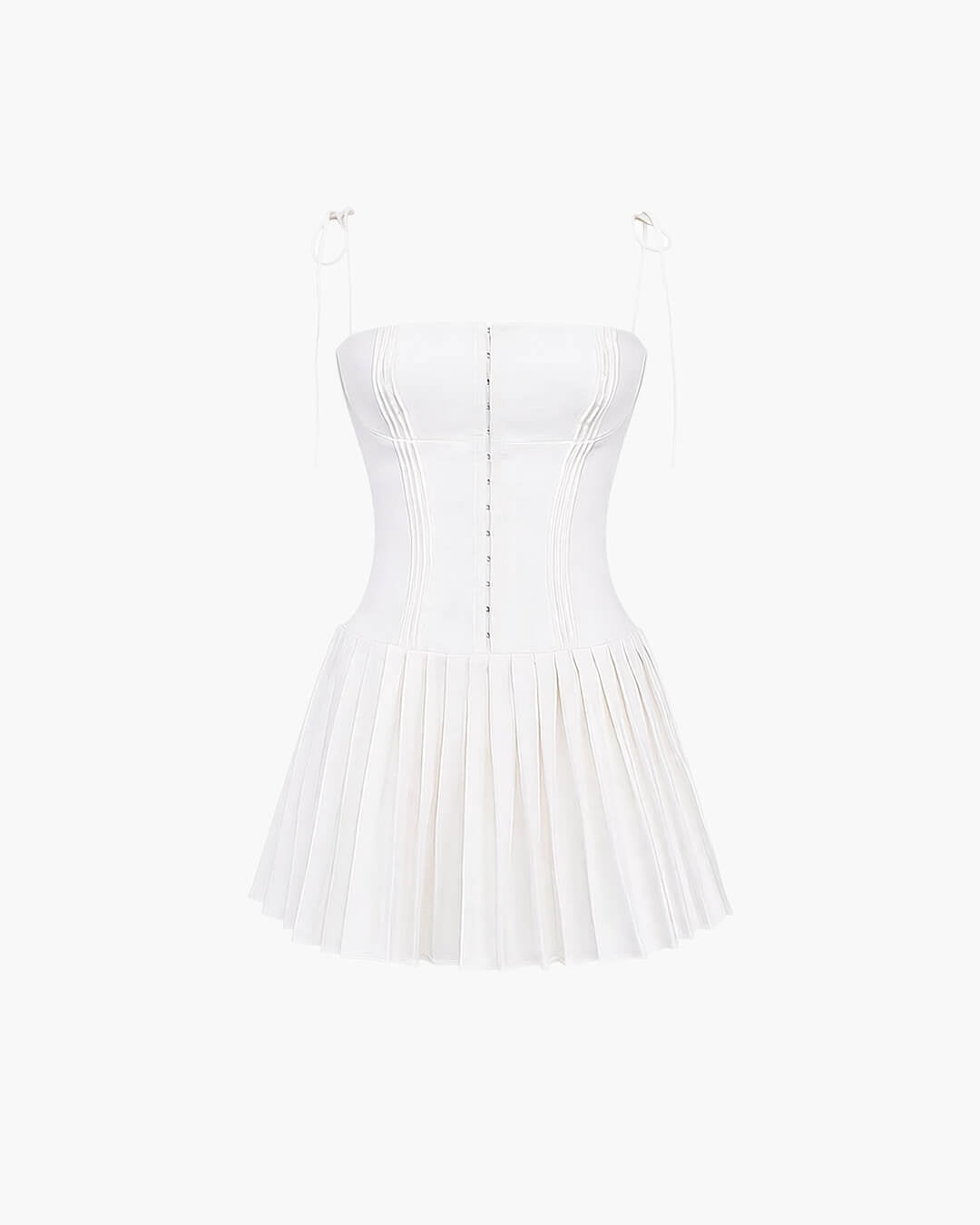 Coreen geplooide mini-jurk