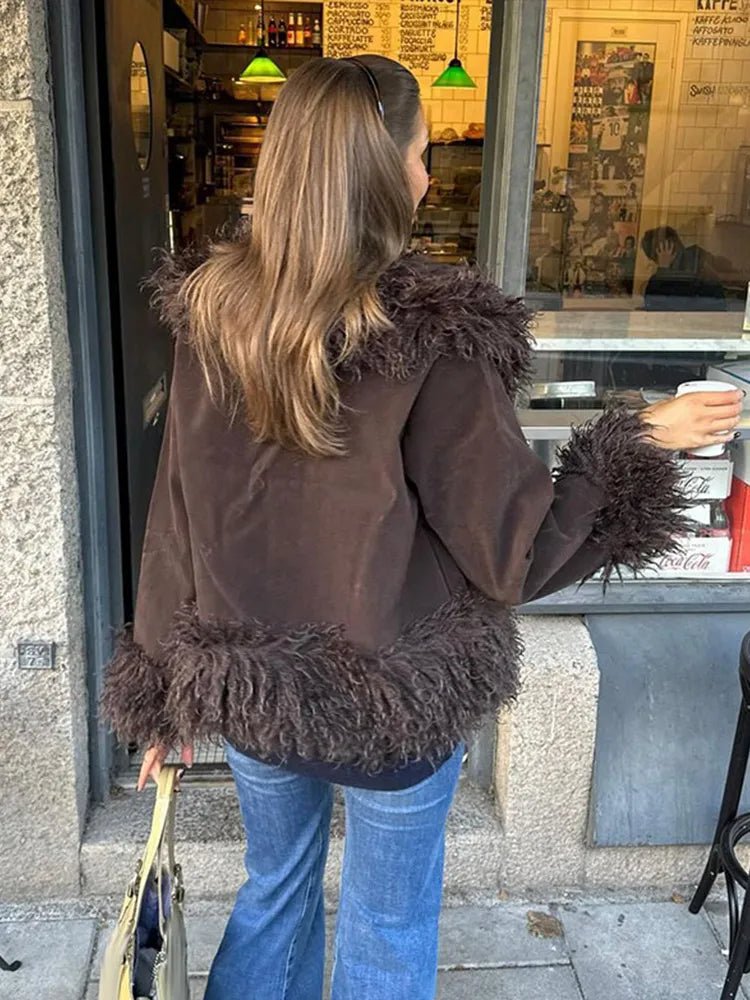 Pluizige jas Daisy van imitatiebont