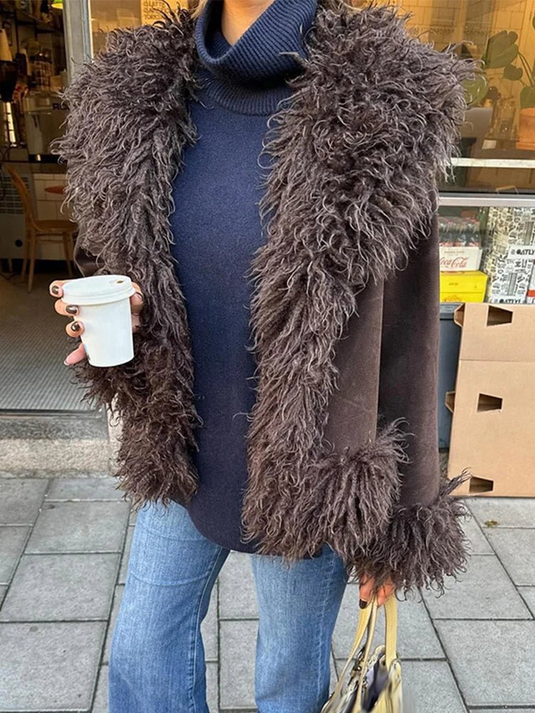 Pluizige jas Daisy van imitatiebont